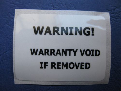 Security Warranty VOID Labels 44mm X 32mm, matt silver 