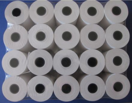 Касова ролка термо хартия, комплект, 28+28mm, 19m, опаковка: 20бр.
