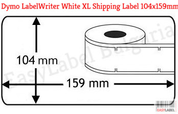 Compatible Dymo S0904980 Shipping Labels104 x 159mm LabelWriter 4XL Printer, Permanent