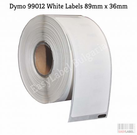 Compatible Dymo 99012 White Labels 89mm x 36mm - 260 labels, Permanent