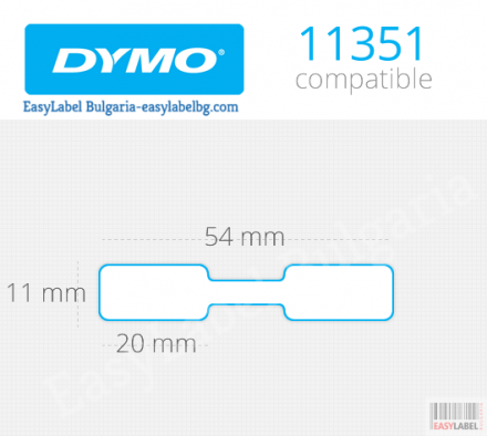 Dymo Compatible 11351 Jewellery Labels 11x54mm
