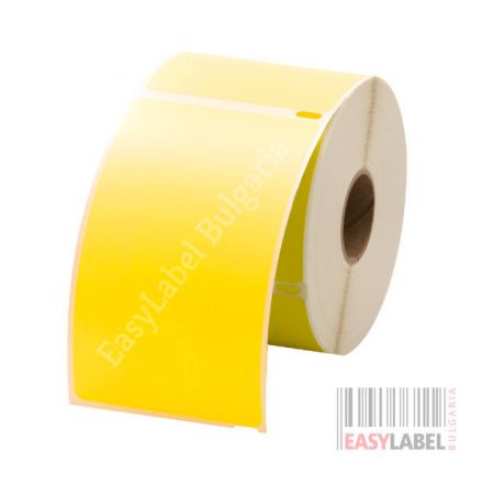 Compatible Dymo 99014 Address Labels, 54mm x 101mm, Permanent, yellow