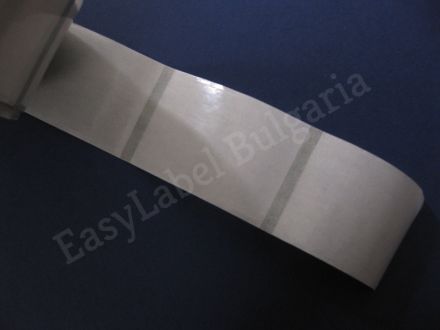 SELF ADHESIVE LABEL ROLL, transparent polyethylene, 30mm x 20mm, 500