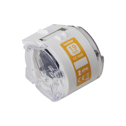 Genuine Brother CZ-1003 full colour continuous label roll, 19mm wide