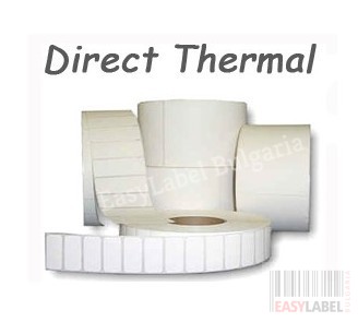 Direct Thermal Labels, white, 62mm x 27mm /1/ 8750, core Ø30mm