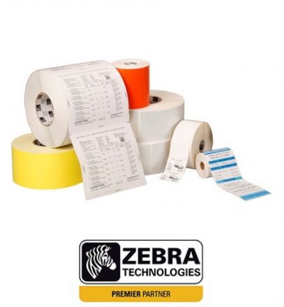 800294-605 - Zebra Thermal Transfer Economy Paper Labels 102mm x 152mm, perforated between each label, 475 Labels Per Roll, 4 Rolls/Box, core 25mm, original