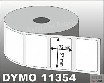 Compatible Dymo 11354  Labels 57mm x 32mm - 1000 labels, Permanent
