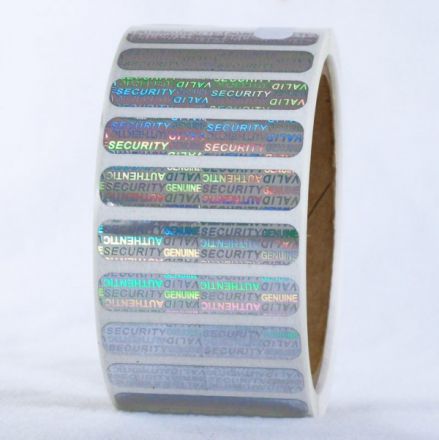 VOID security hologram stickers PET, 32mm x 10mm, 200
