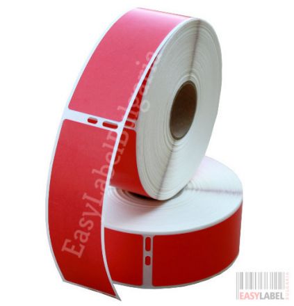 Compatible Dymo 99012 Labels, 89mm x 36mm, red - 260 labels, Permanent