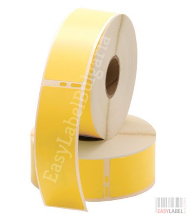 Yellow direct thermal paper labels, 36mm x 89mm /1/ 260, Ø25mm