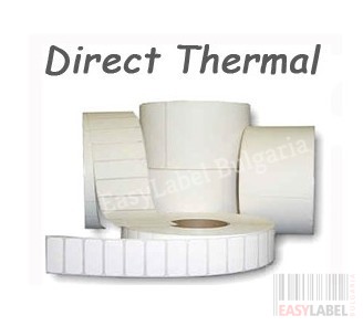 Direct Thermal Label Permanent Adhesive 80mm x 100mm 800 per roll For Small Desktop Label Printers
