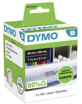 Dymo Authentic 11356 Removable Small Name Badge 41mm x 89mm