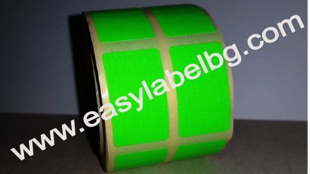Price labels for handwriting, fluorescent green, 17mm x 31mm /1/ 6 000 