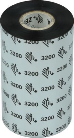 Термотрансферна лента Zebra 3200 Wax/Resin, Черна, 110mm x 300m, OUT