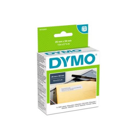 Етикети Dymo Authentic 11352, 25mm x 54mm, бели