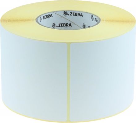 Оригинален Термотрансферен Хартиен Етикет Zebra 87985, логистичен етикет с перфорация, шпула 76mm, 950 бр.