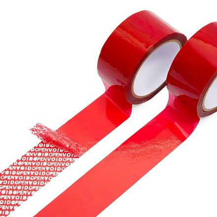 Red Security Void Seals - VOID security tape - Tamper Evident Tape, 50mm x 50mm