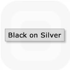 Dymo RHINO 1805434 permanent polyester black on metallic 24 mm