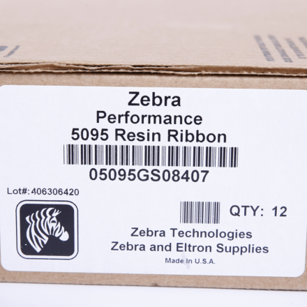 Zebra 5095 Resin ribbon 74m for 4" desktop printers