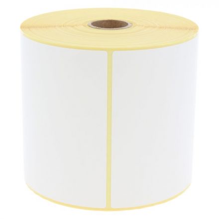 Shipping thermal eco labels, white, permanent, liner-perforation 105mm x 148 mm, 1 inch (25.4 mm) core diameter, 250 labels