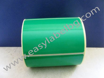 SELF-ADHESIVE LABEL ROLL, pastel colour: green, 100mm x 70mm