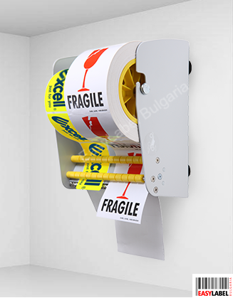 Table/wall label dispenser, roll width max.: 265 mm