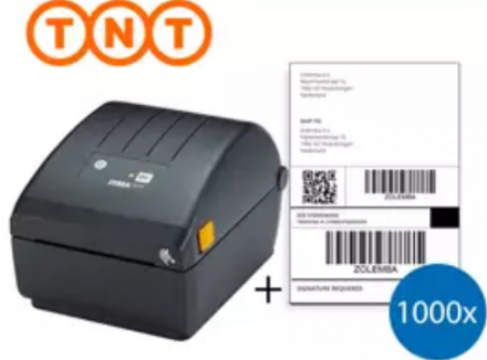 TNT Starter Package | Zebra ZD220D Printer + 1 000 Shipping Labels 100mm x 150mm (4" x 6") 