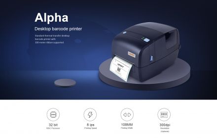 Етикетен Баркод принтер Alpha, 300dpi