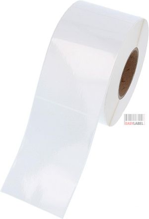 PP labels, permanent, white, 100mm x 150mm, 3 inch (76.2mm) roll core, 1 000 labels on 1 roll