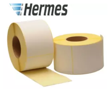 Бели термо етикети за Товарителници Hermes, 102mm x 210mm, ECO, 420 етикета, шпула 76mm