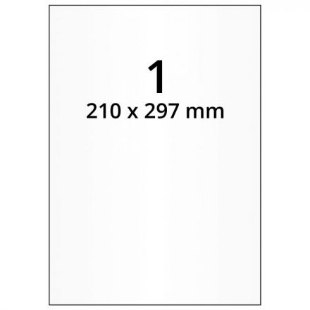 Transparent laser polyester foil film labels Easy Label, 100