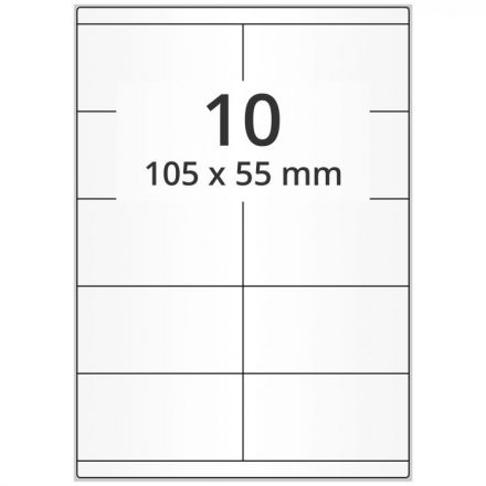 Transparent laser polyester foil film labels Easy Label, 25