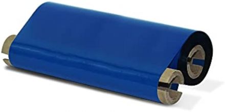 Синя термотрансферна лента, Wax/Resin, 110mm x 74m