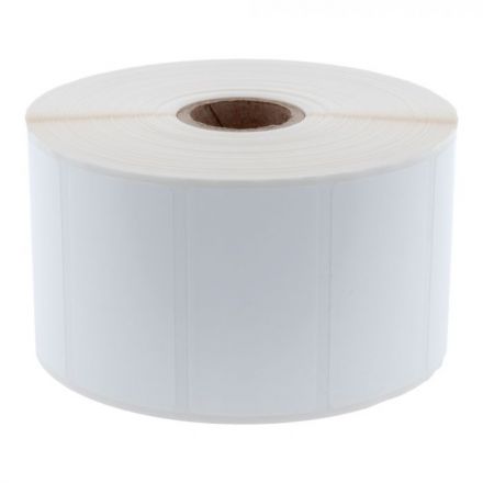 White polypropylene labels, 70mm х 40mm /1/ 500, Ø40mm 