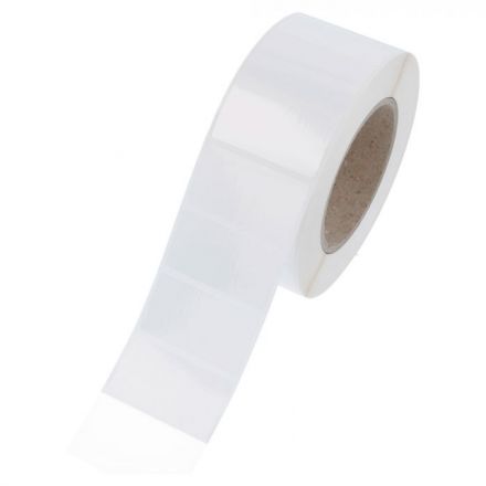 White polypropylene labels, 70mm х 40mm /1/ 1 000, Ø76mm 