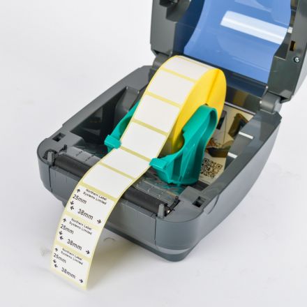 Direct Thermal Label Permanent Adhesive 38mm x 25mm 2,000 per roll For Small Desktop Label Printers