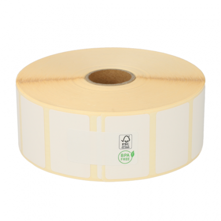 Direct Thermal Label Permanent Adhesive 38mm x 25mm 2 580 per roll For Small Desktop Label Printers