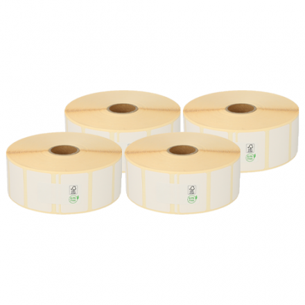 Direct Thermal Label Permanent Adhesive 38mm x 25mm 2 580 per roll For Small Desktop Label Printers