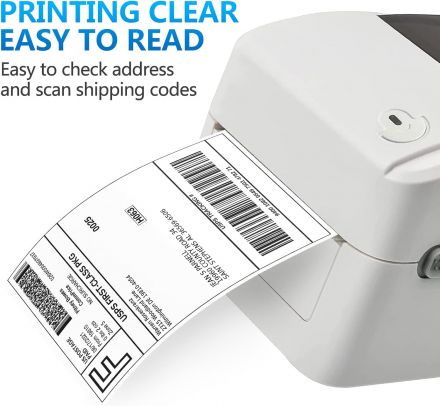 Perforated Direct Thermal Top Labels White 100mm x 90mm - 700 Labels per Roll 