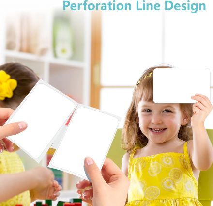 Perforated Direct Thermal Top Labels White 100mm x 90mm - 700 Labels per Roll 