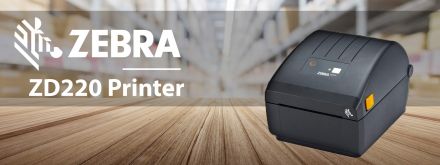 Термодиректен Етикетен Баркод Принтер Zebra ZD220D с вграден peeler