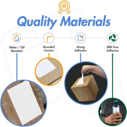 Perforated Direct Thermal Top Labels White 100mm x 90mm - 700 Labels per Roll 
