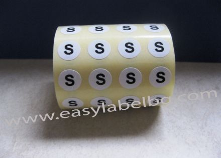 SELF-ADHESIVE LABEL ROLL, radiant colour: yellow, 10mm X 20mm