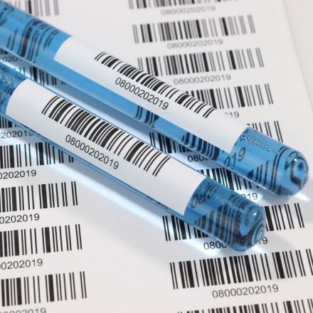 White polypropylene labels, 70mm х 40mm /1/ 1 000, Ø40mm 