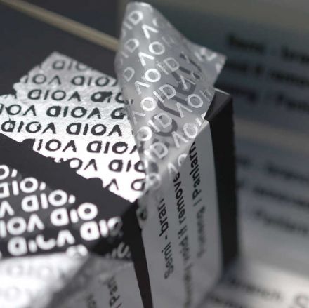 Security Warranty silver VOID Labels 60mm x 30mm, 1 000