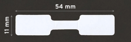 Dymo 11351 compatible jewelry labels, 11mm x 54mm, 1 500 labels