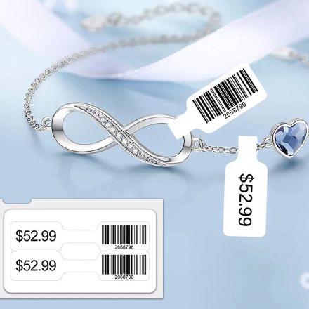 Dymo 11351 compatible jewelry labels, 11mm x 54mm, 1 500 labels