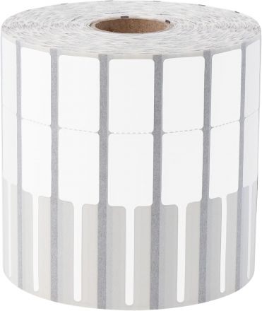 Jewellery self adhesive labels, white PolyPropylene (PP), 85mm x 15mm, 500