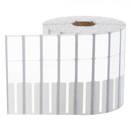 Jewellery self adhesive labels, white PolyPropylene (PP), 85mm x 15mm, 500