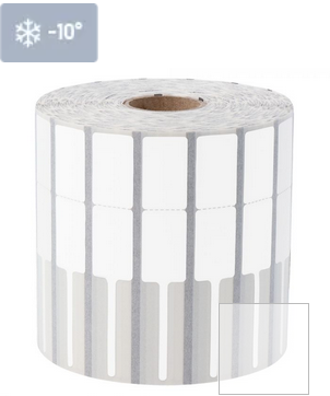 Jewellery self adhesive labels, white PolyPropylene (PP), 85mm x 15mm, 2 500